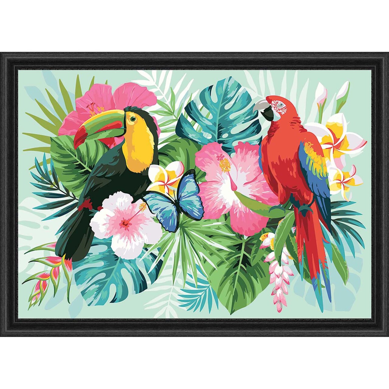 Kaiser Crafts Tropicana Kit & Frame Paint-by-Number Kit